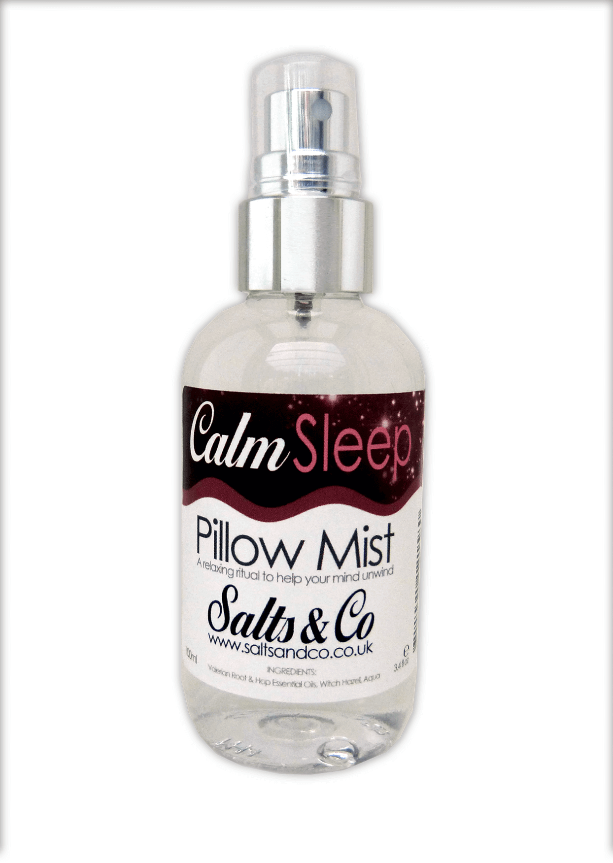 Calm Pillow Mist by Salts & Co- Valerian Root & Hop essential oils