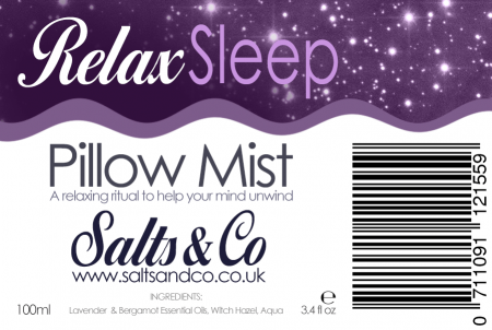 Relax Sleep Pillow Mist Spray 100ml - Lavender & Bergamot essential oils