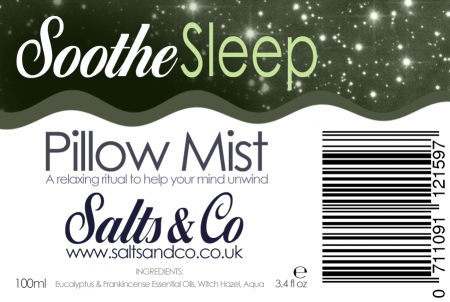 Soothe Sleep Pillow Mist Spray 100ml - Eucalyptus & Frankincence essential oils