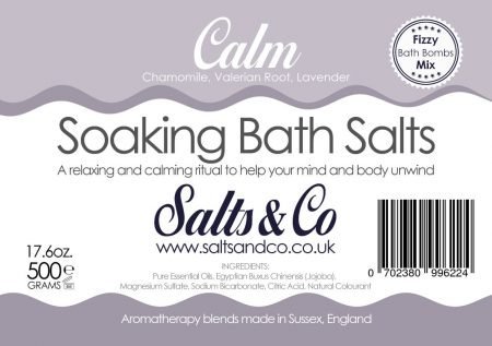 Chamomile Valerian Lavender Bath Salts