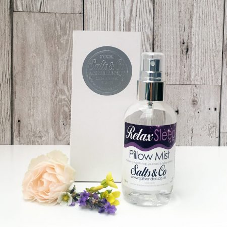 Pillow spray to help you sleep – Relax Pillow Mist by Salts & Co